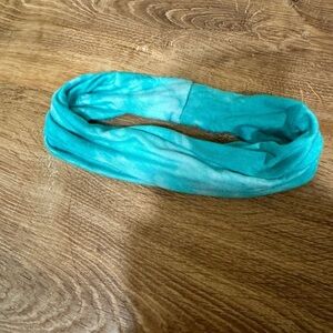 Aqua tie dye headband​​​​​